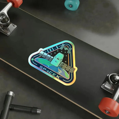 CRS-8 (SpaceX) Holographic STICKER Die-Cut Vinyl Decal - The Sticker Space