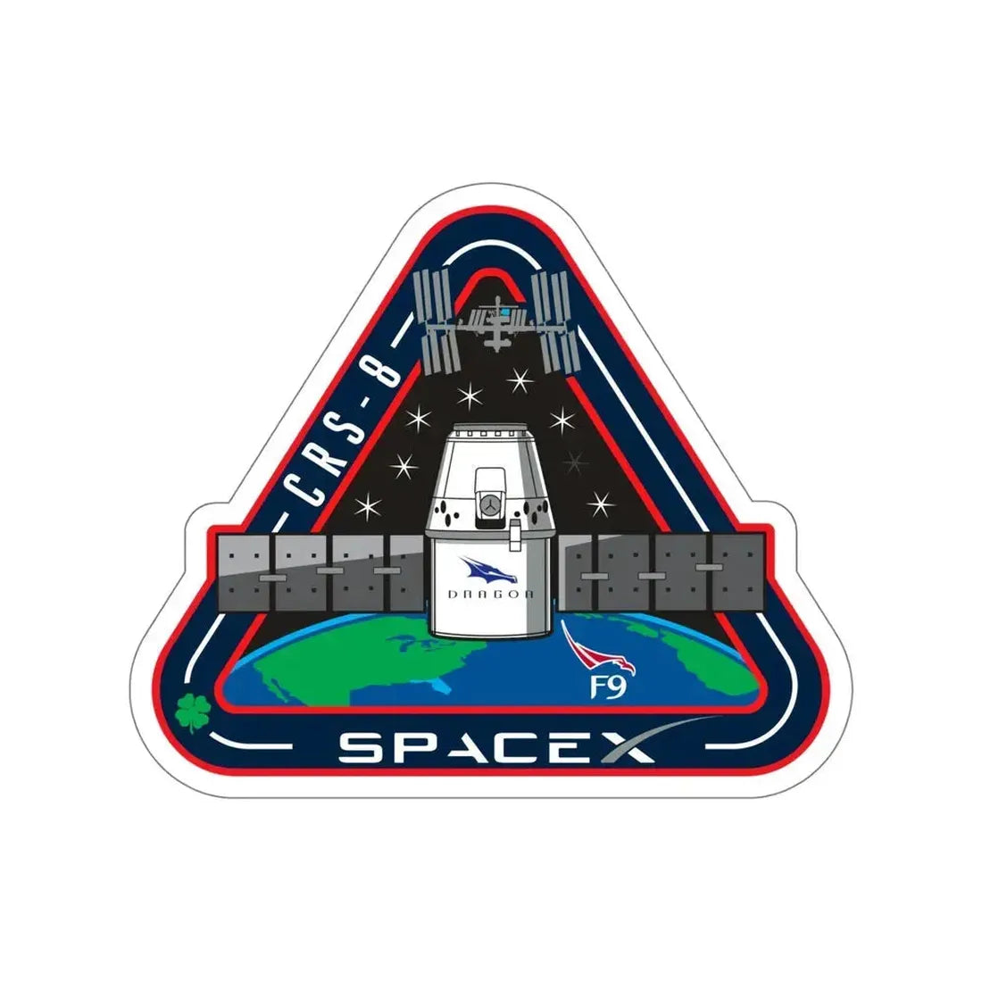CRS-8 (SpaceX) STICKER Vinyl Die-Cut Decal 6 Inch - The Sticker Space