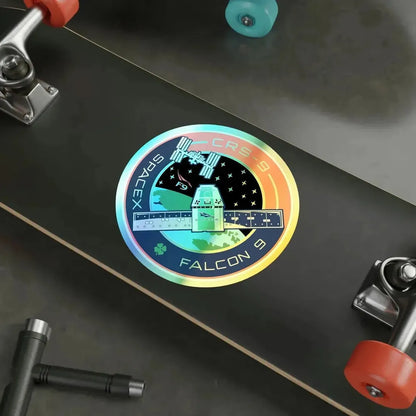CRS-9 (SpaceX) Holographic STICKER Die-Cut Vinyl Decal - The Sticker Space