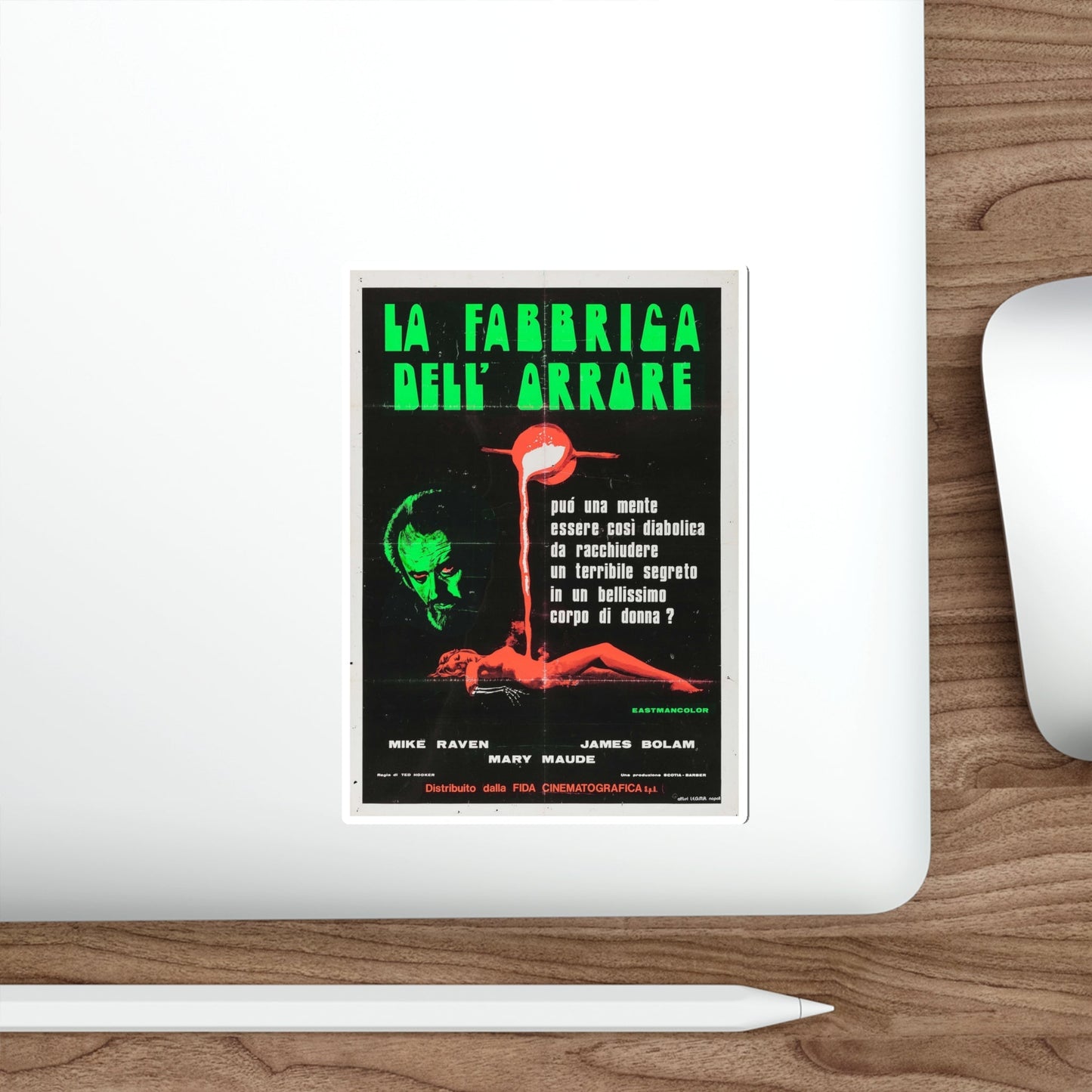 CRUCIBLE OF TERROR 1971 Movie Poster STICKER Vinyl Die-Cut Decal-The Sticker Space