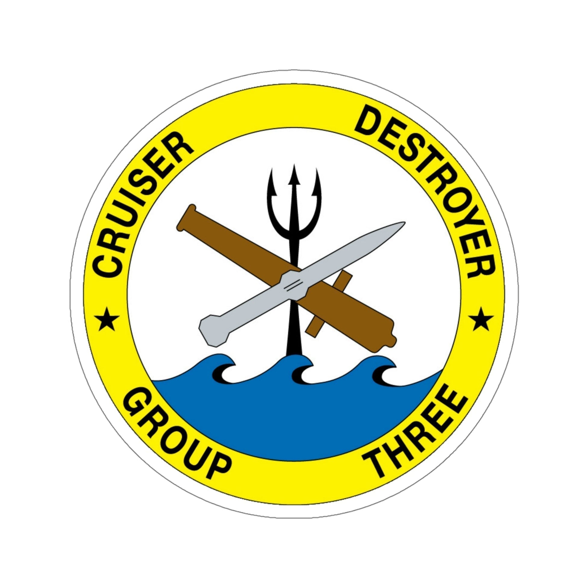 Cruise Destroyer Group Three (U.S. Navy) STICKER Vinyl Die-Cut Decal-6 Inch-The Sticker Space