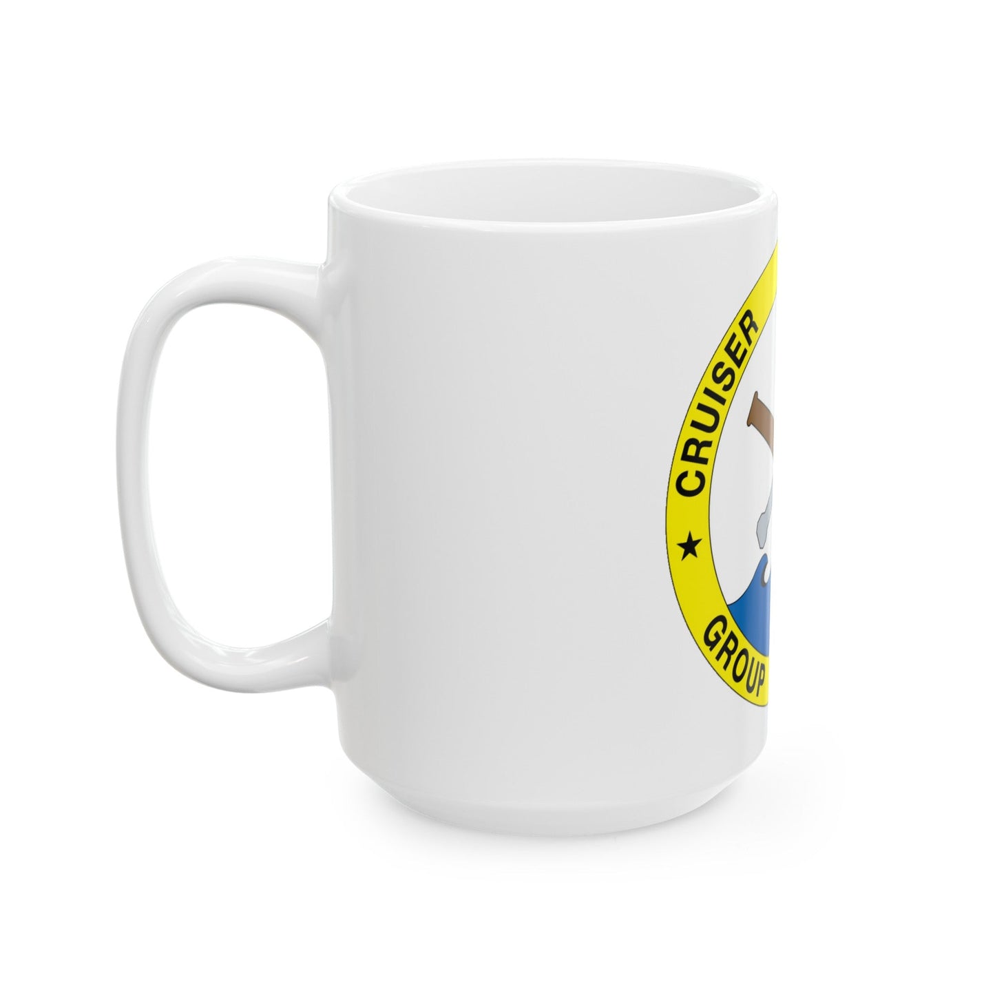 Cruise Destroyer Group Three (U.S. Navy) White Coffee Mug-The Sticker Space