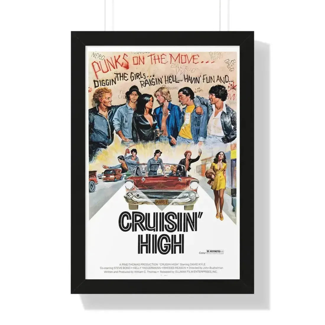 CRUISIN' HIGH (CAT MURKIL AND THE SILKS) 1976 - Framed Movie Poster - The Sticker Space