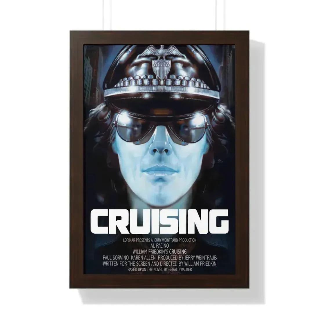 CRUISING 1980 - Framed Movie Poster 16″ x 24″ Walnut - The Sticker Space
