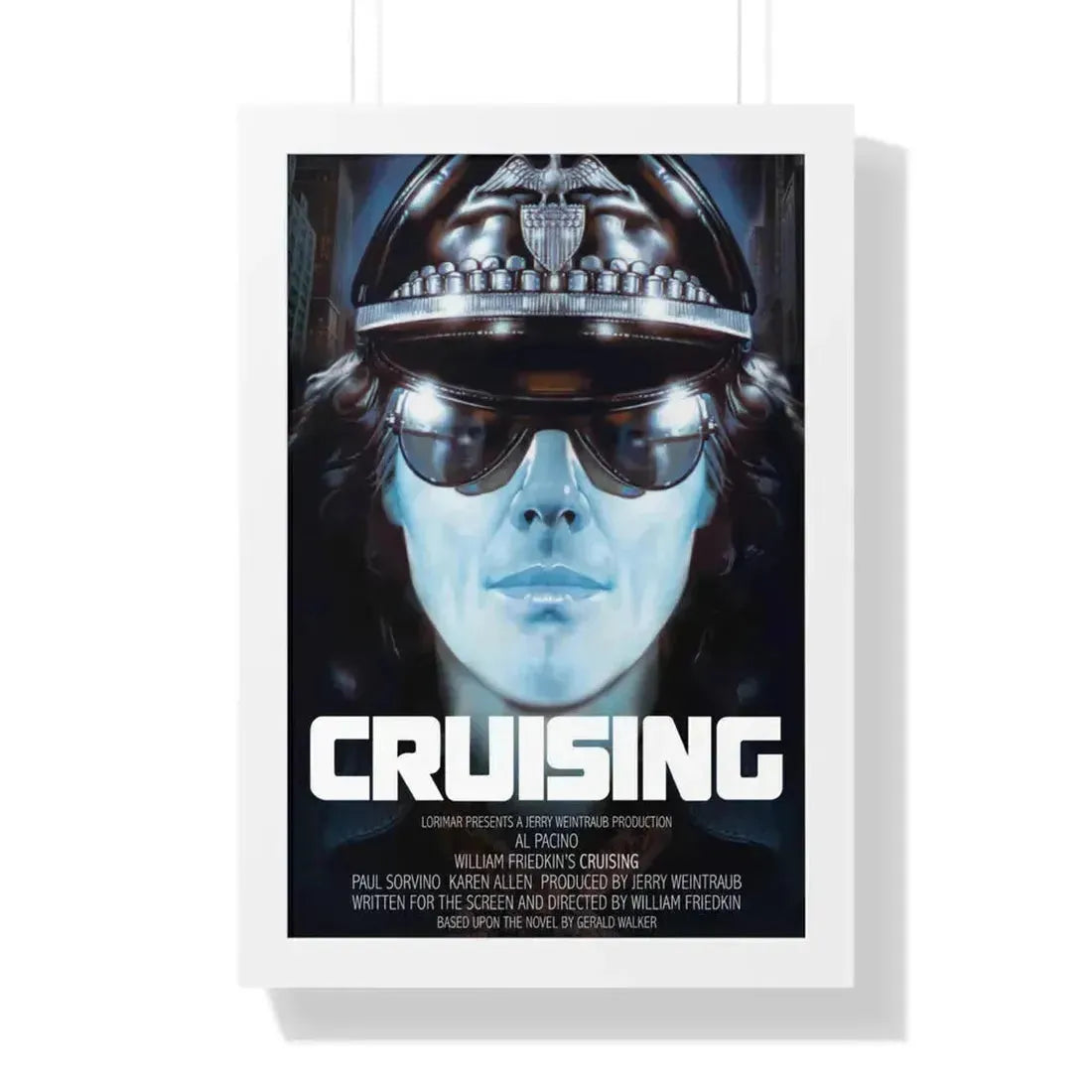 CRUISING 1980 - Framed Movie Poster 16″ x 24″ White - The Sticker Space