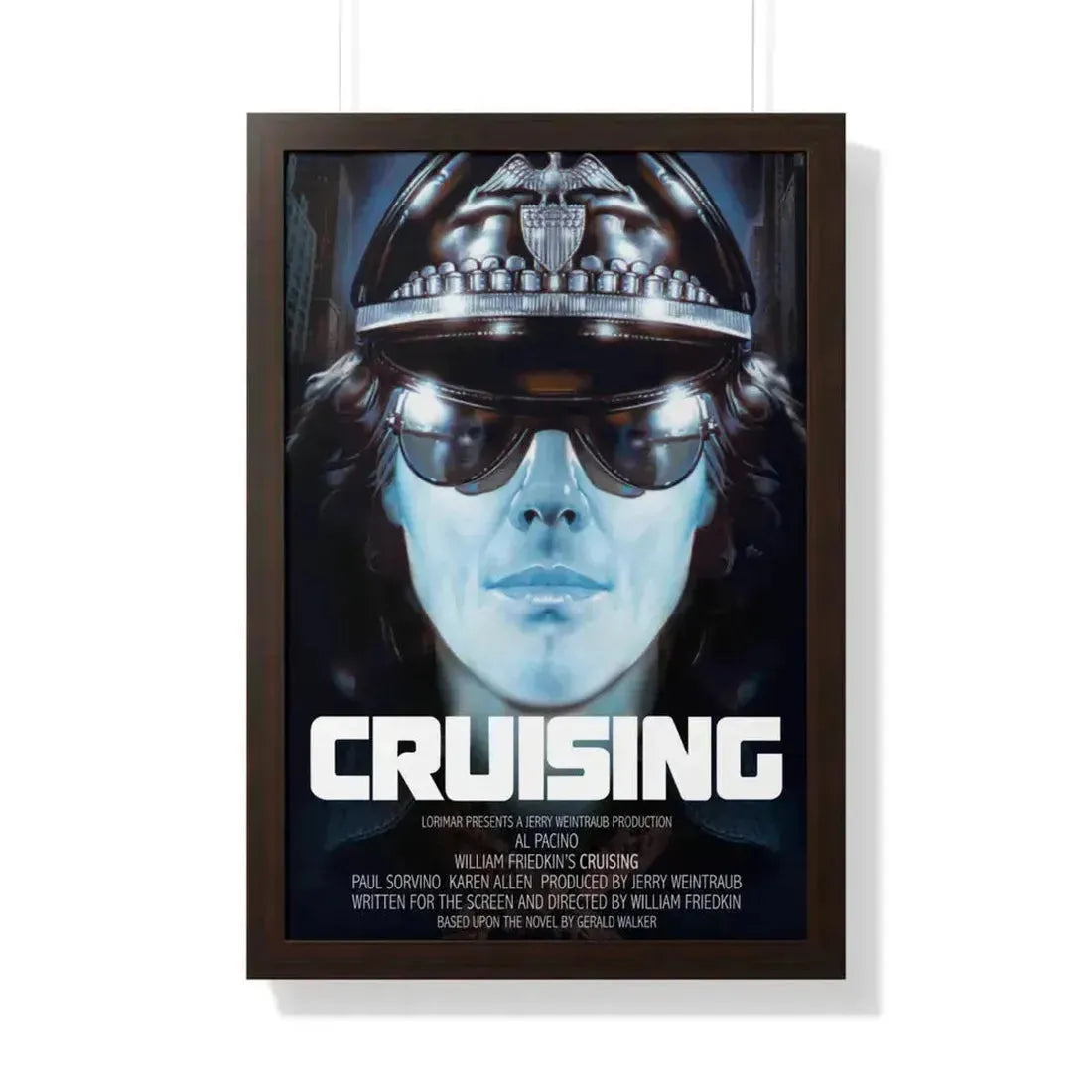 CRUISING 1980 - Framed Movie Poster 20" x 30" Walnut - The Sticker Space