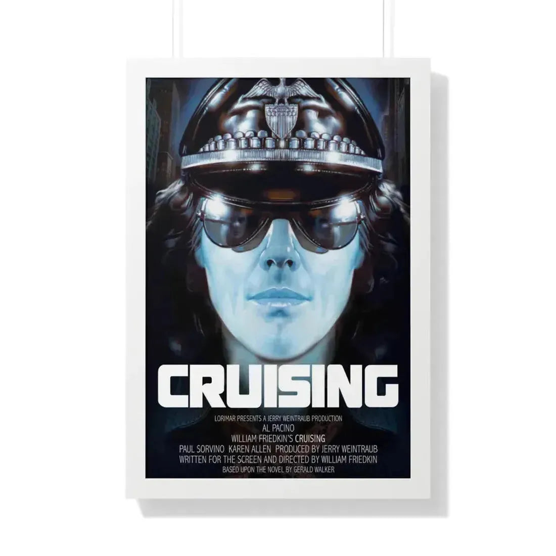 CRUISING 1980 - Framed Movie Poster 20" x 30" White - The Sticker Space