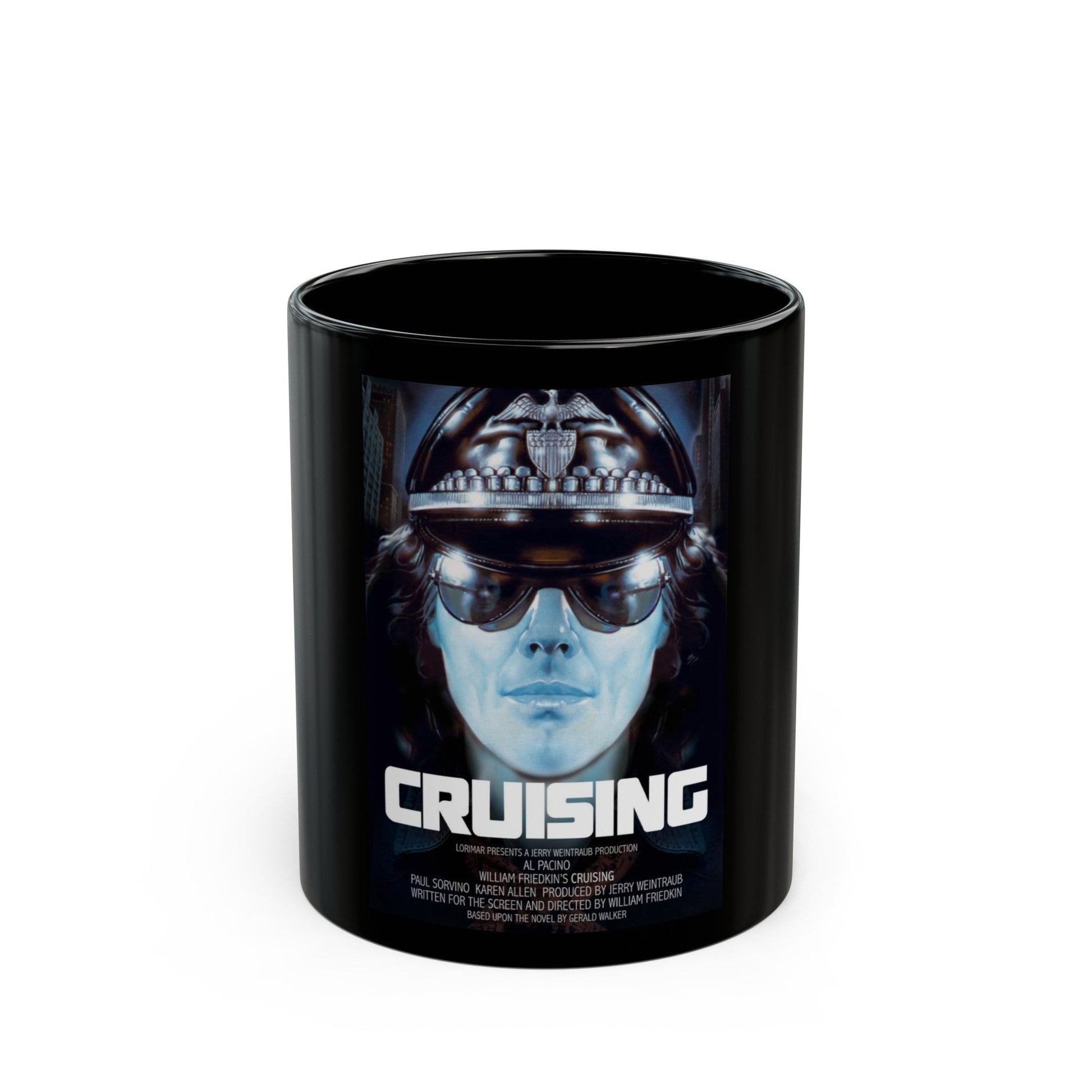 CRUISING 1980 Movie Poster - Black Coffee Mug-11oz-The Sticker Space