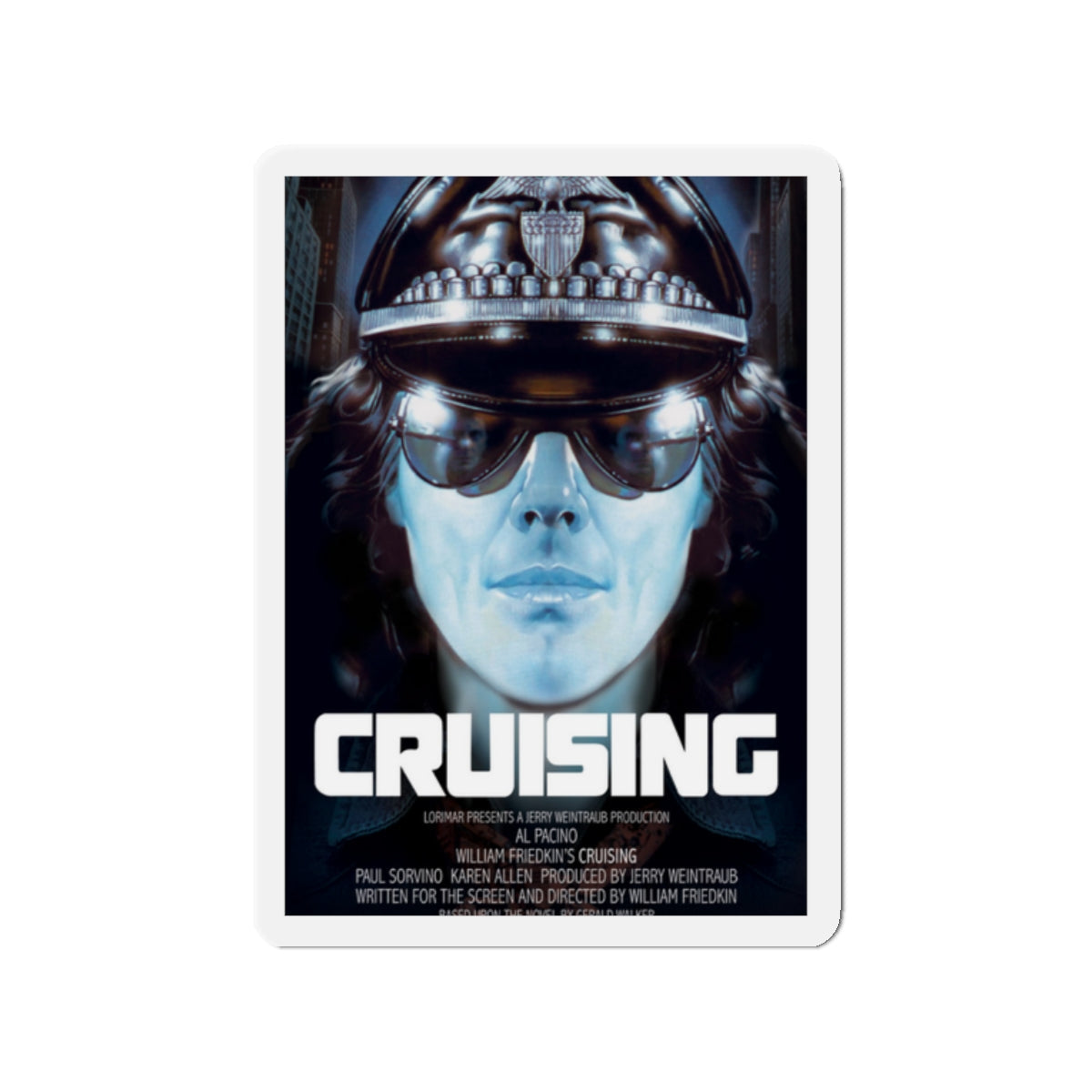 CRUISING 1980 Movie Poster - Die-Cut Magnet-2" x 2"-The Sticker Space