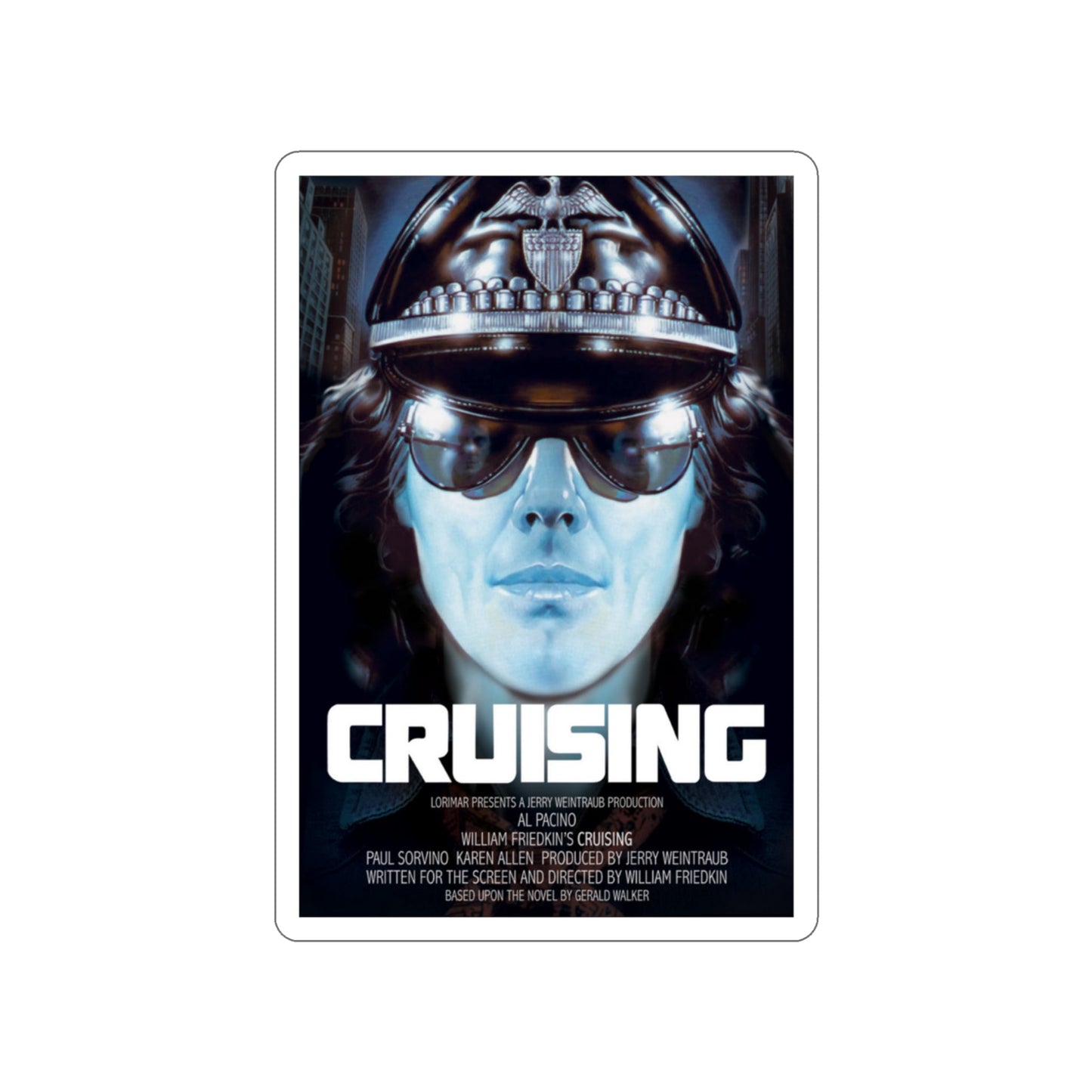 CRUISING 1980 Movie Poster STICKER Vinyl Die-Cut Decal-3 Inch-The Sticker Space