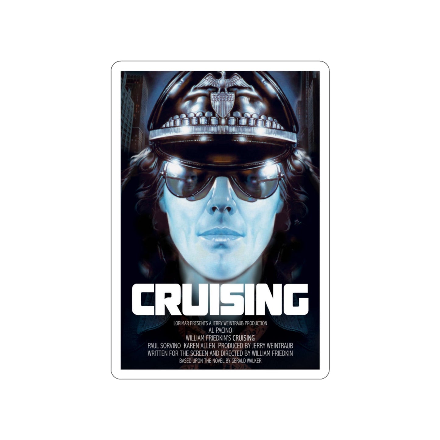 CRUISING 1980 Movie Poster STICKER Vinyl Die-Cut Decal-4 Inch-The Sticker Space