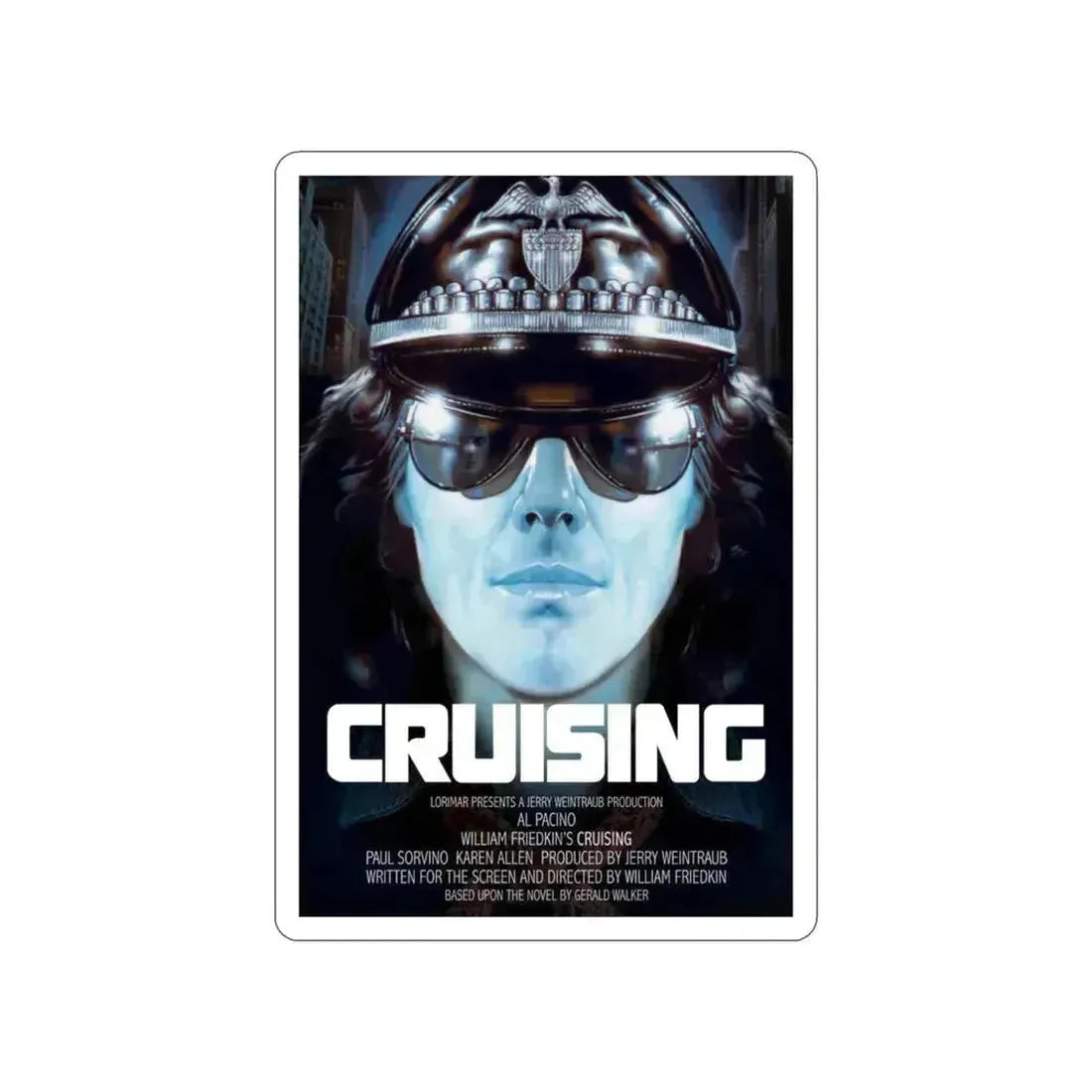 CRUISING 1980 Movie Poster STICKER Vinyl Die-Cut Decal 5 Inch - The Sticker Space