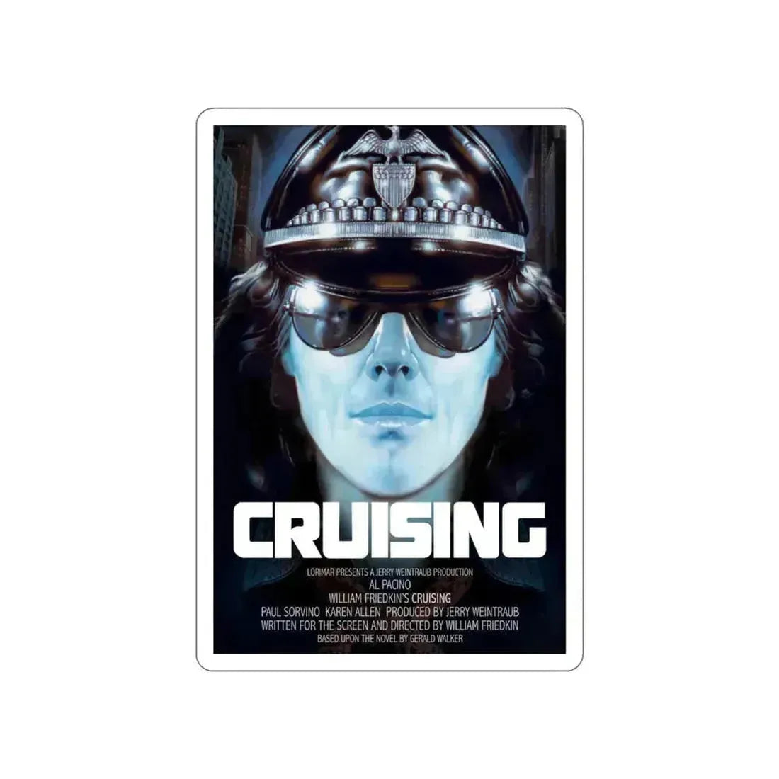 CRUISING 1980 Movie Poster STICKER Vinyl Die-Cut Decal 6 Inch - The Sticker Space