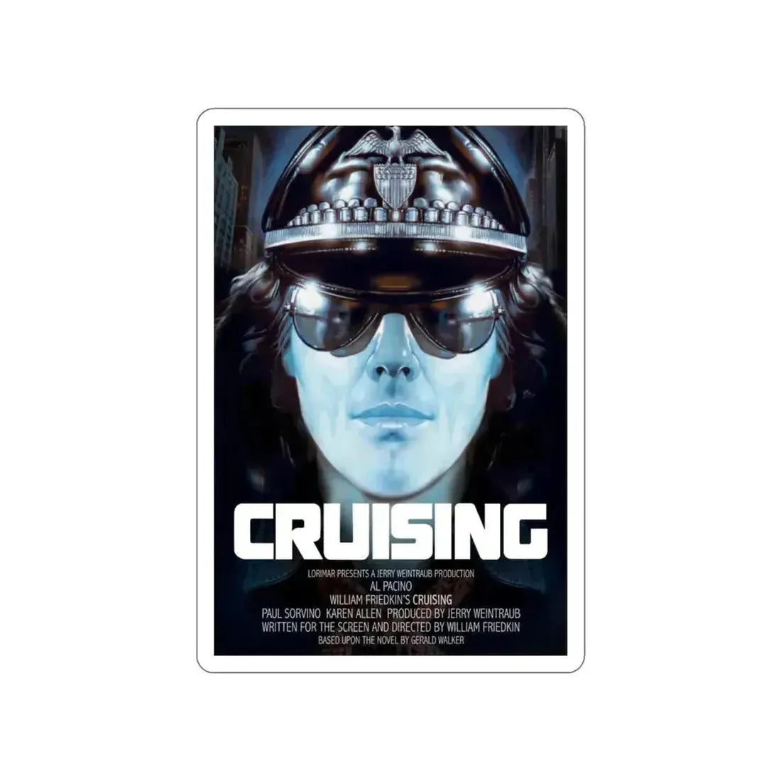CRUISING 1980 Movie Poster STICKER Vinyl Die-Cut Decal - The Sticker Space