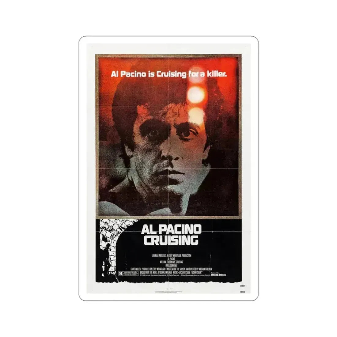 Cruising 1980 Movie Poster STICKER Vinyl Die-Cut Decal - The Sticker Space