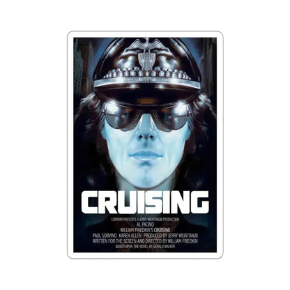 CRUISING 1980 Movie Poster - STICKER Vinyl Kiss-Cut Decal 4 Inch White - The Sticker Space