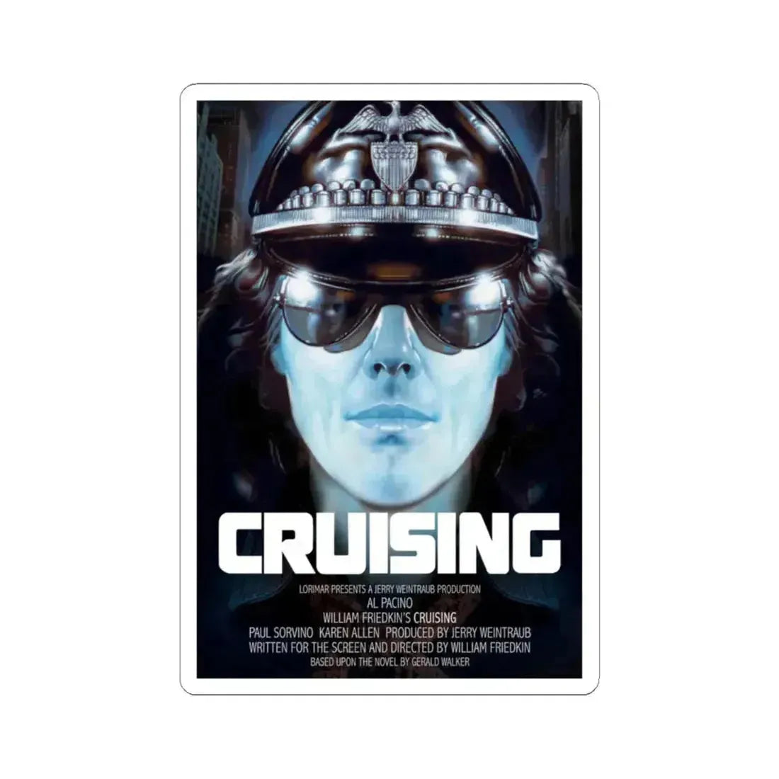 CRUISING 1980 Movie Poster - STICKER Vinyl Kiss-Cut Decal - The Sticker Space