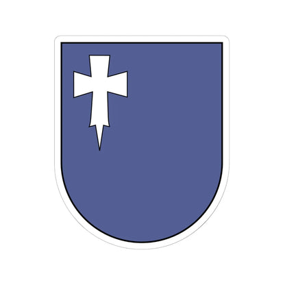 Cruz dEneco Arista (Spain) (Coat of Arms) STICKER Vinyl Kiss-Cut Decal 6 Inch White - The Sticker Space