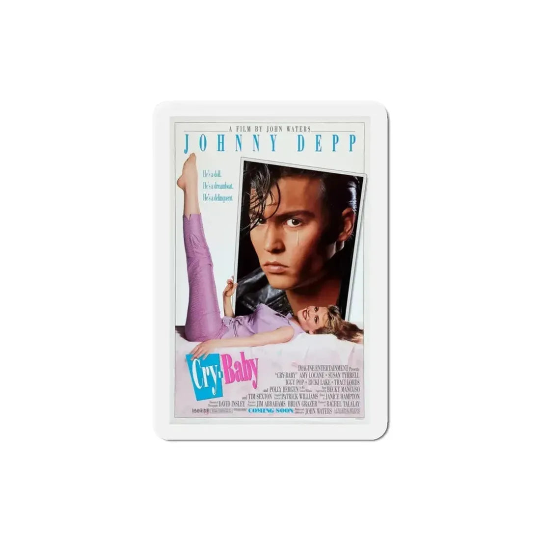 Cry Baby 1990 Movie Poster Refrigerator Magnet - The Sticker Space