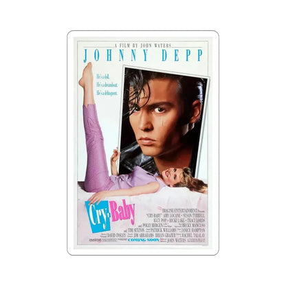 Cry Baby 1990 Movie Poster STICKER Vinyl Die-Cut Decal 5 Inch - The Sticker Space