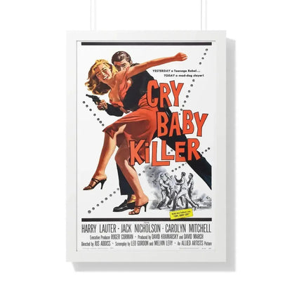 CRY BABY KILLER 1958 - Framed Movie Poster - The Sticker Space