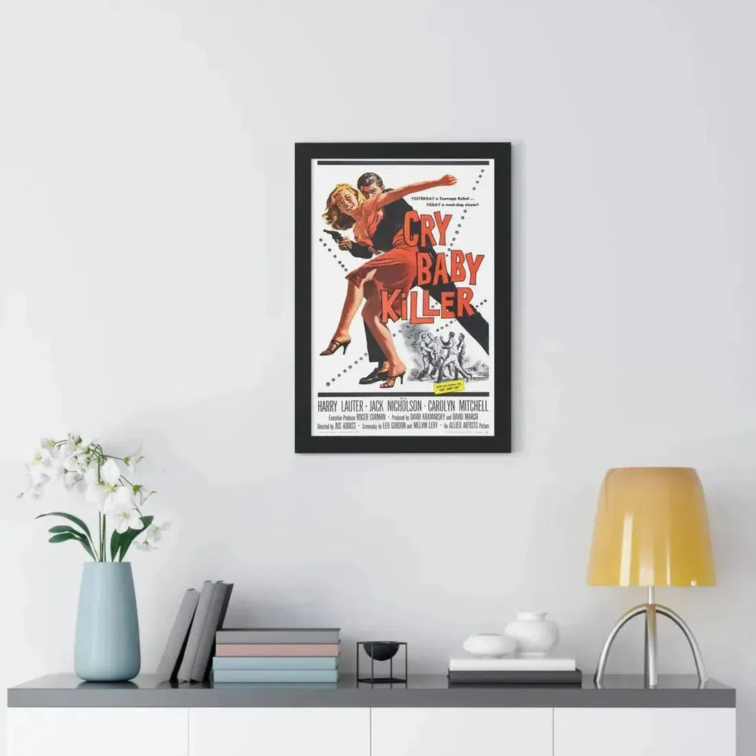 CRY BABY KILLER 1958 - Framed Movie Poster - The Sticker Space