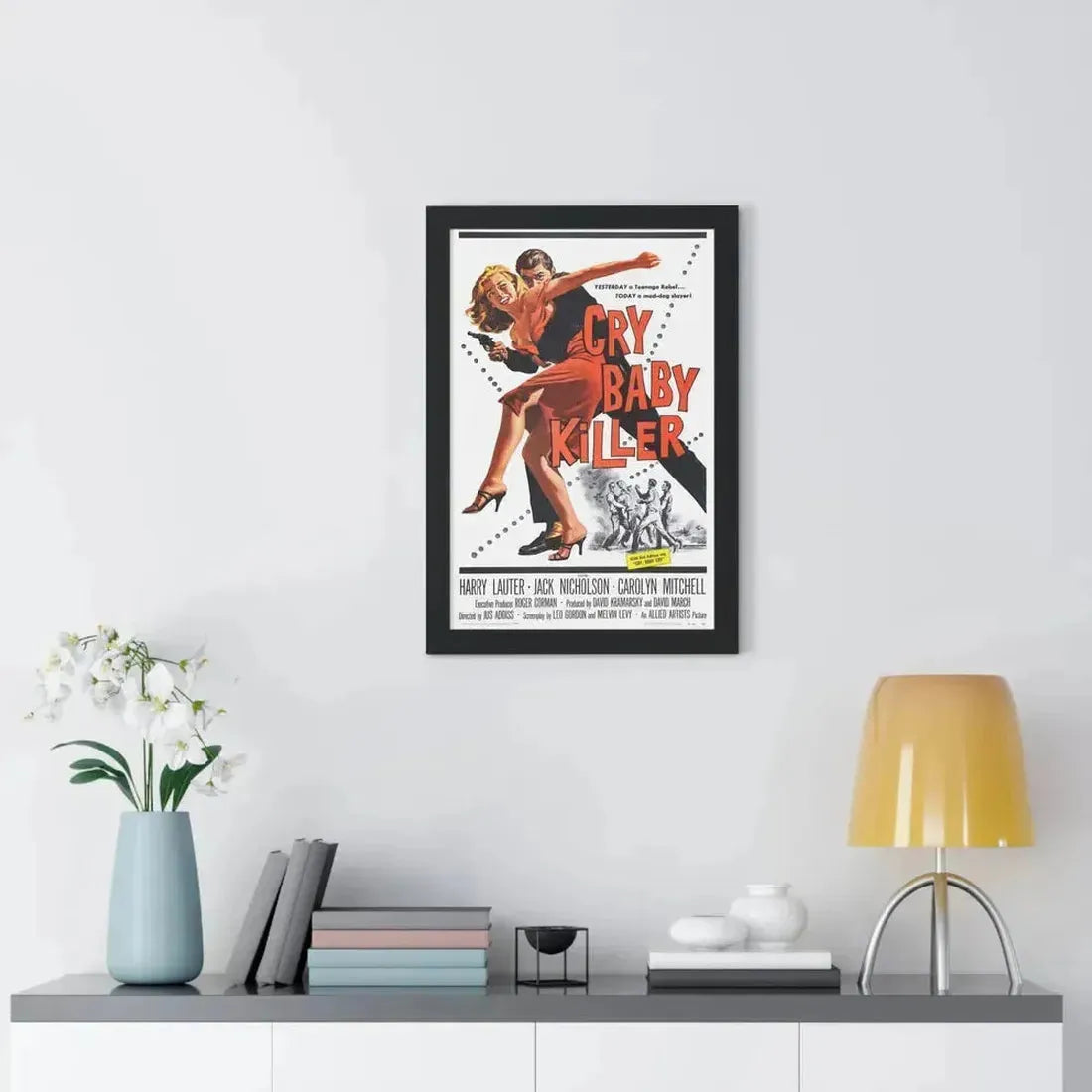 CRY BABY KILLER 1958 - Framed Movie Poster - The Sticker Space