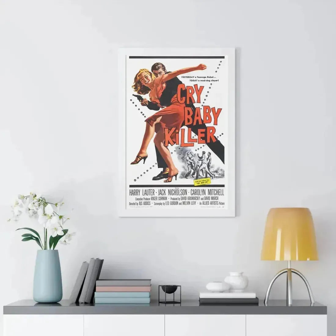 CRY BABY KILLER 1958 - Framed Movie Poster - The Sticker Space