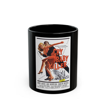 CRY BABY KILLER 1958 Movie Poster - Black Coffee Mug-11oz-The Sticker Space