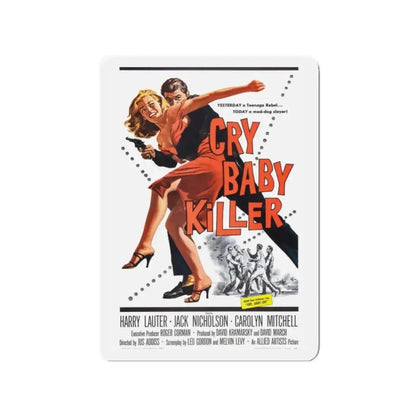 CRY BABY KILLER 1958 Movie Poster - Refrigerator Magnet 2 Inch - The Sticker Space