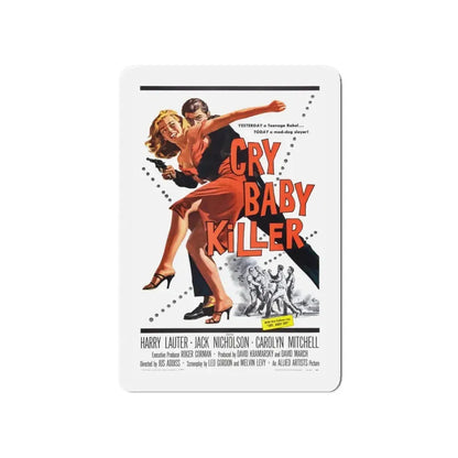 CRY BABY KILLER 1958 Movie Poster - Refrigerator Magnet 5 Inch - The Sticker Space