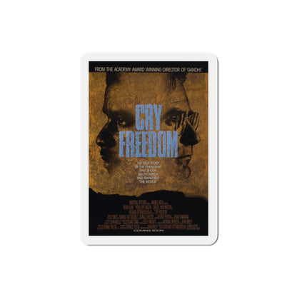 Cry Freedom 1987 Movie Poster Die-Cut Magnet-2" x 2"-The Sticker Space