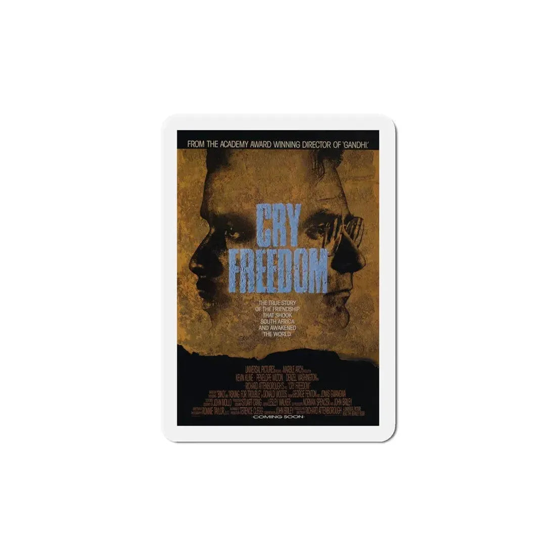 Cry Freedom 1987 Movie Poster Refrigerator Magnet 6 Inch - The Sticker Space