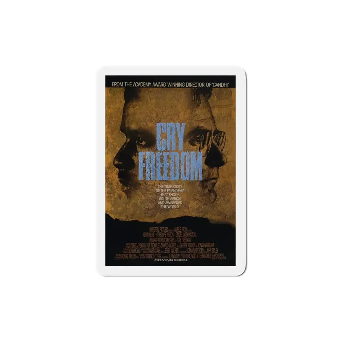 Cry Freedom 1987 Movie Poster Refrigerator Magnet - The Sticker Space