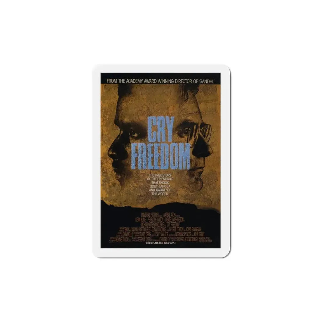 Cry Freedom 1987 Movie Poster Refrigerator Magnet - The Sticker Space