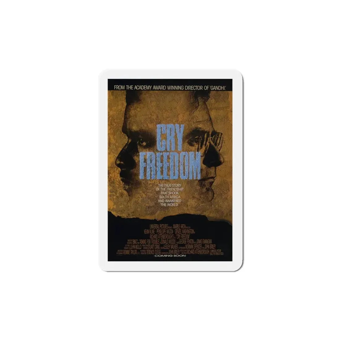 Cry Freedom 1987 Movie Poster Refrigerator Magnet - The Sticker Space