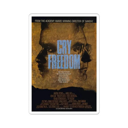 Cry Freedom 1987 Movie Poster - STICKER Vinyl Kiss-Cut Decal 2 Inch White - The Sticker Space