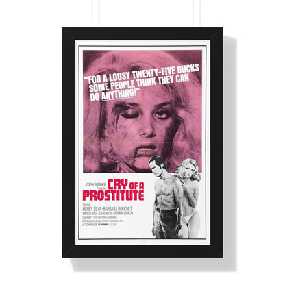 CRY OF A PROSTITUTE 1974 - Framed Movie Poster-16″ x 24″-The Sticker Space