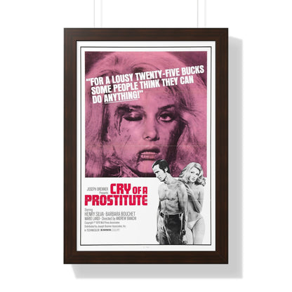 CRY OF A PROSTITUTE 1974 - Framed Movie Poster-16″ x 24″-The Sticker Space