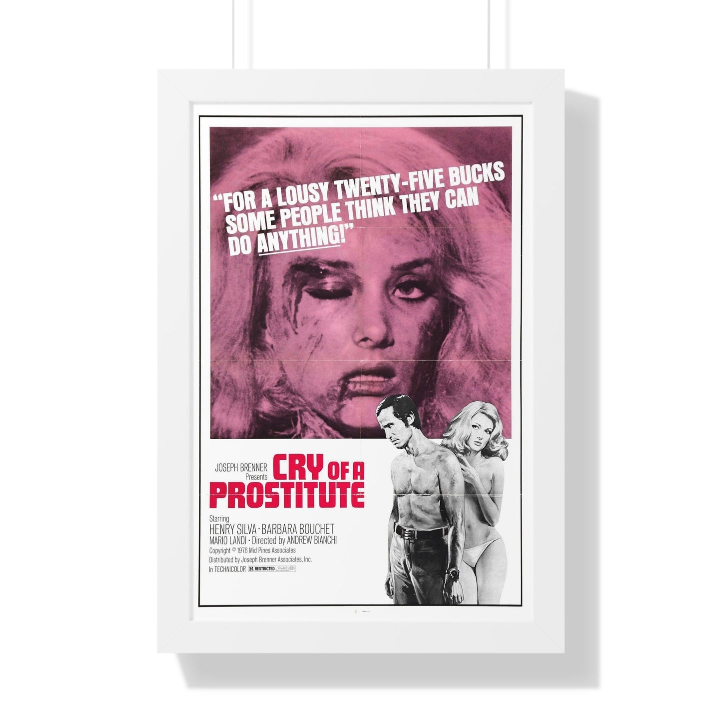 CRY OF A PROSTITUTE 1974 - Framed Movie Poster-16″ x 24″-The Sticker Space