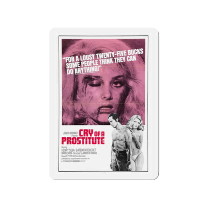 CRY OF A PROSTITUTE 1974 Movie Poster - Die-Cut Magnet-2" x 2"-The Sticker Space