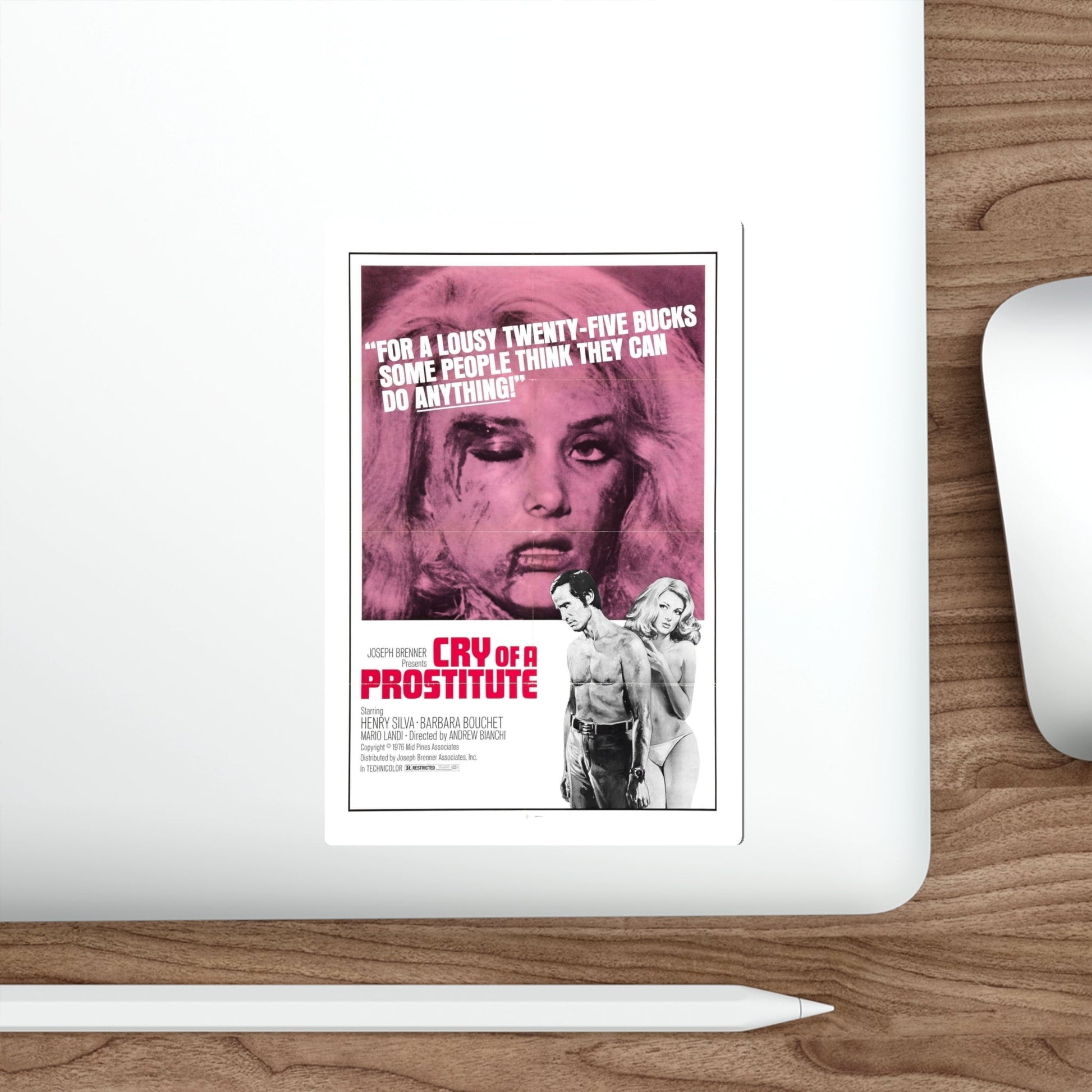 CRY OF A PROSTITUTE 1974 Movie Poster STICKER Vinyl Die-Cut Decal-The Sticker Space