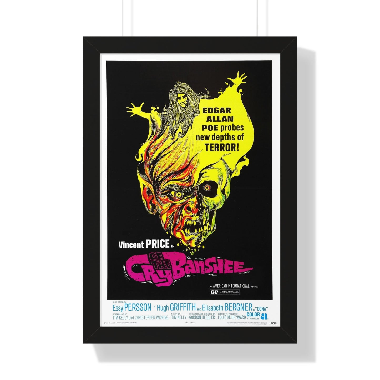 CRY OF THE BANSHEE 1970 - Framed Movie Poster-16″ x 24″-The Sticker Space