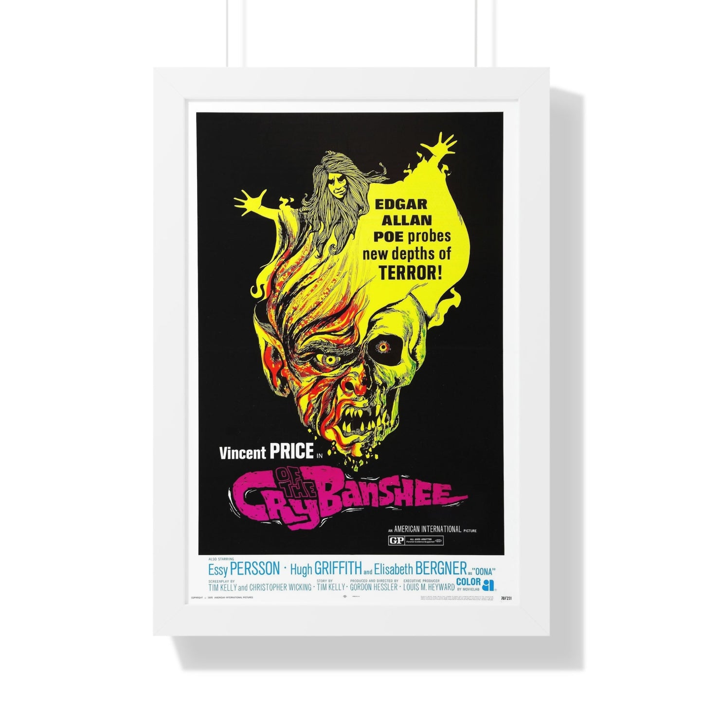 CRY OF THE BANSHEE 1970 - Framed Movie Poster-16″ x 24″-The Sticker Space