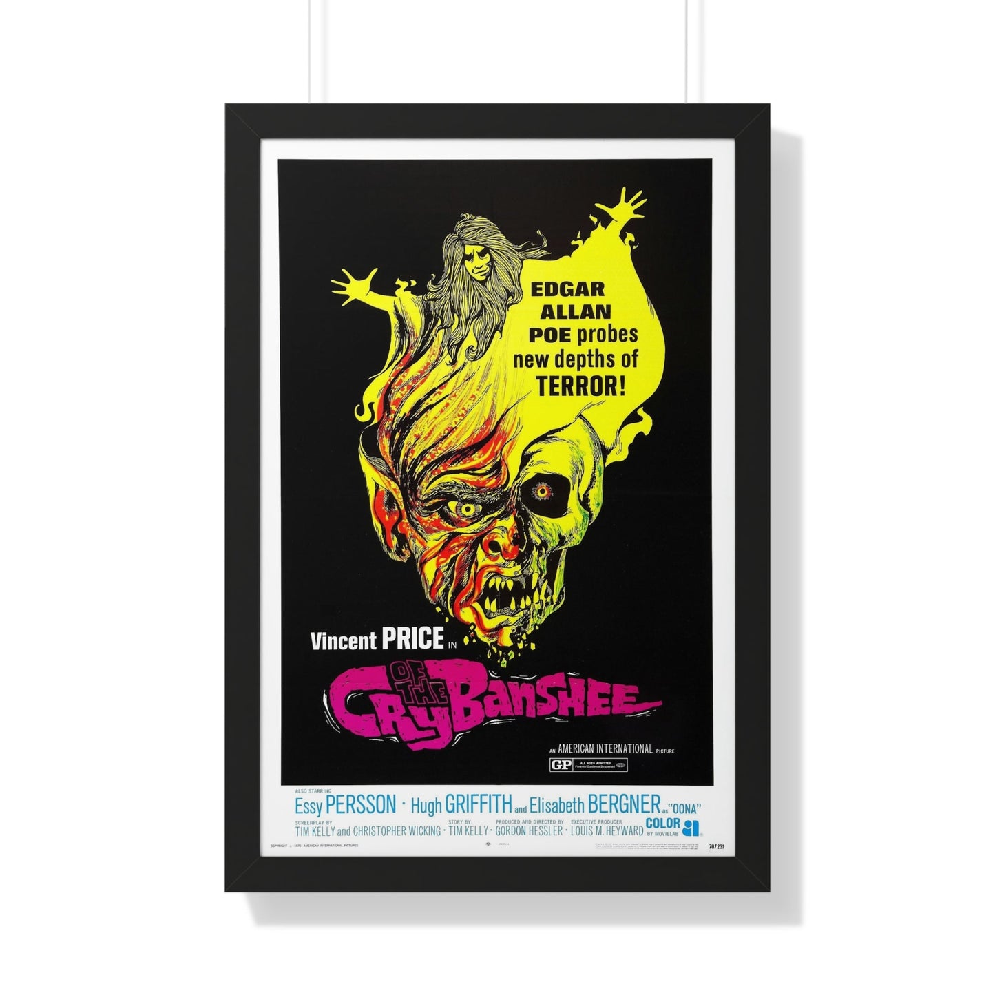 CRY OF THE BANSHEE 1970 - Framed Movie Poster-20" x 30"-The Sticker Space