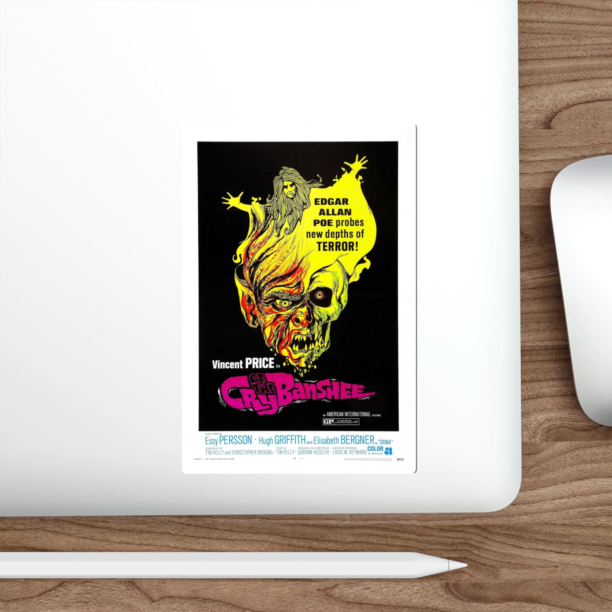 CRY OF THE BANSHEE 1970 Movie Poster STICKER Vinyl Die-Cut Decal-The Sticker Space