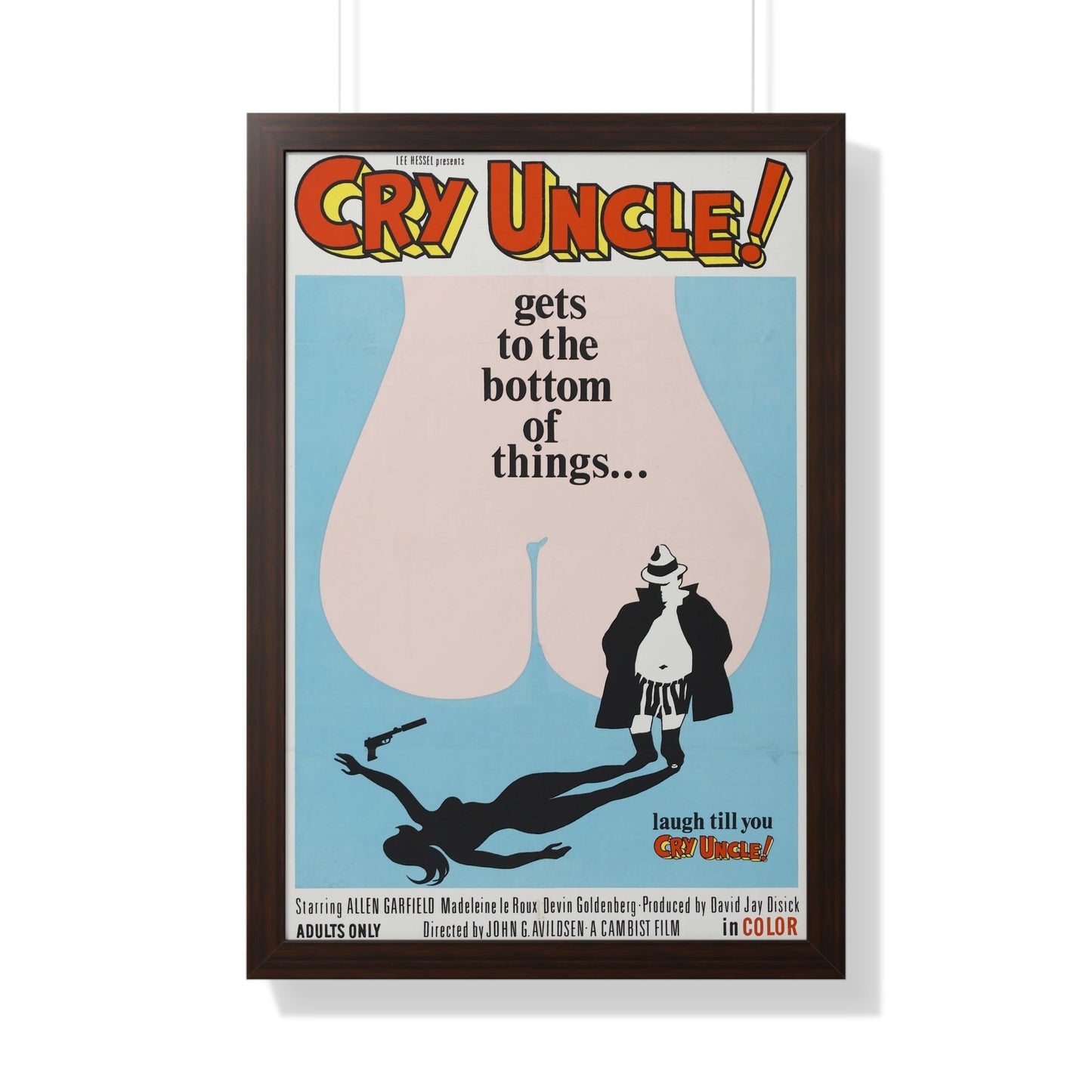 CRY UNCLE! 1971 - Framed Movie Poster-20" x 30"-The Sticker Space