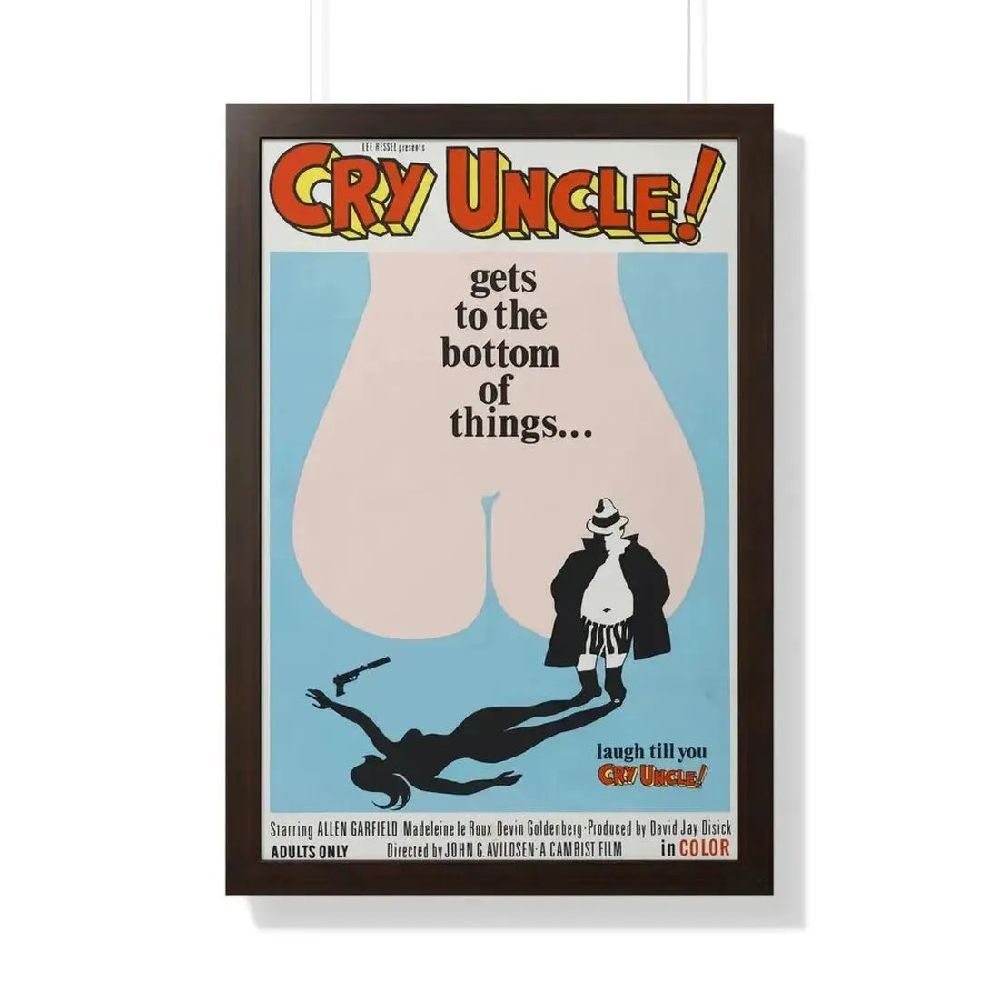 CRY UNCLE! 1971 - Framed Movie Poster - The Sticker Space