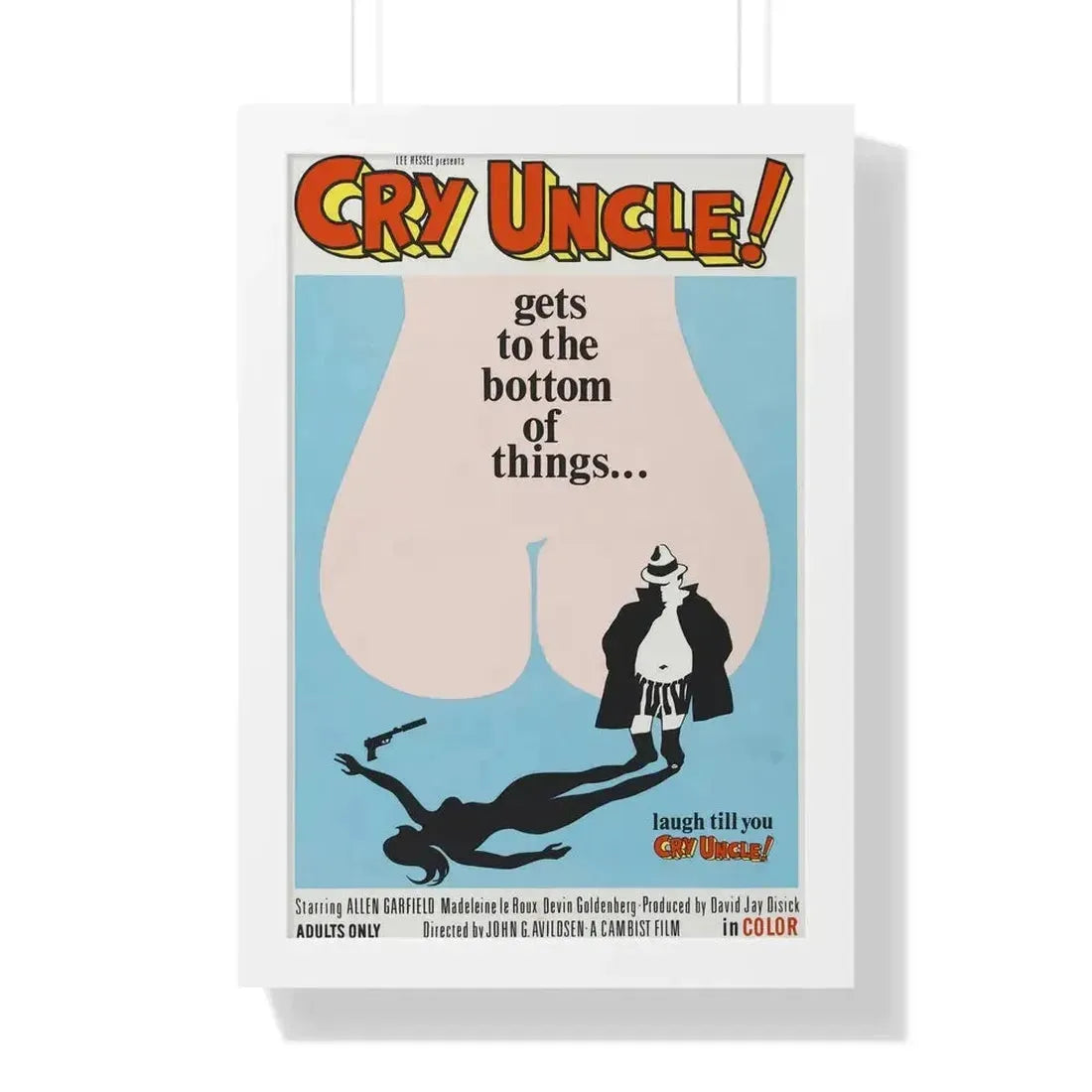 CRY UNCLE! 1971 - Framed Movie Poster - The Sticker Space