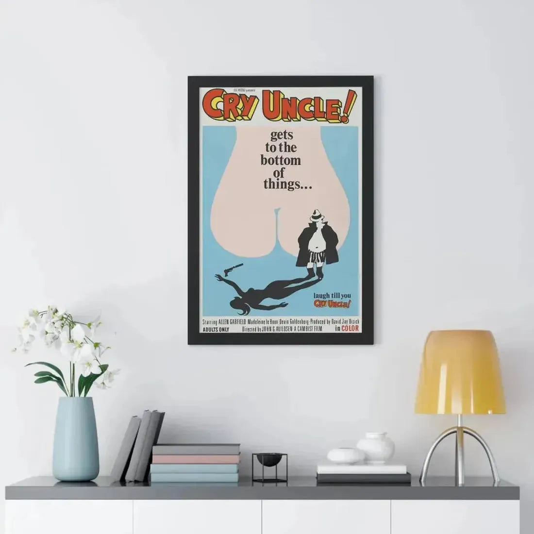 CRY UNCLE! 1971 - Framed Movie Poster - The Sticker Space